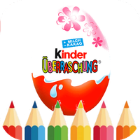 coloring easter kinder eggs