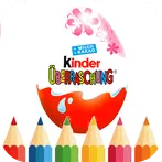 coloring easter kinder eggs
