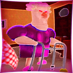 Scary grumpy gran obby house