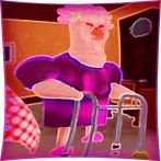 Scary grumpy gran obby house