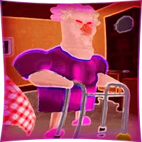 Scary grumpy gran obby house