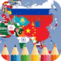 coloring flag asian countries