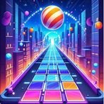 Ball Rolling Dancing Hop Tiles