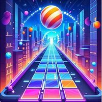 Ball Rolling Dancing Hop Tiles