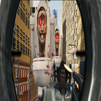 Toilet shooter's fps