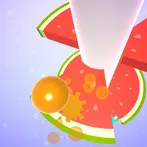Spiral fruit pong : jump slide
