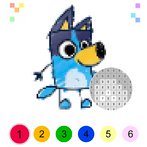 Blue Coloring by Number