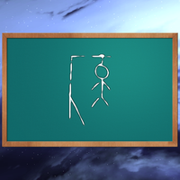 Hangman game in space 3D