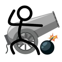 Stickman against pigs