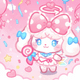 Lovely cat dream party