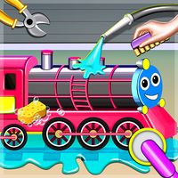 Train Cleaning, Coloring Game