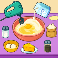 Breakfast Kitchen Set Cooking