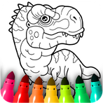Dinosaur Coloring Book Glitter