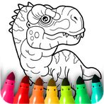 Dinosaur Coloring Book Glitter