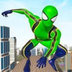 Green Spider Hero Rescue City