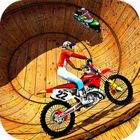 Well of Death Bike Stunt Drive