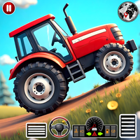 Kids Farm Tractors on Hills