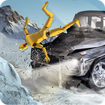 Car Crash Test Winter Road Sim