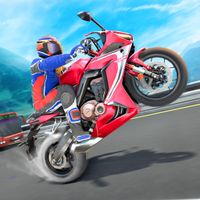 Biker racing motorbike 3D game