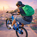 Bicycle Adventure Game: Go Up