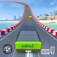 Ev Truck Stunt Race Car Games