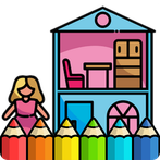 Coloring Beautiful Doll House