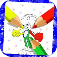 Soni Blue Coloring book Hedgeh