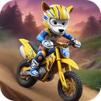 Puppies MotoCROSS PAW Race