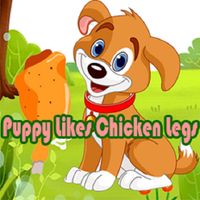 Puppy Likes Chicken Legs