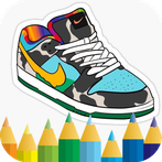 coloring sneakers