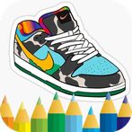 coloring sneakers