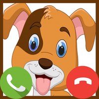 Fake Call Cute Dog Game