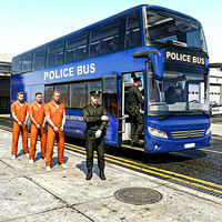 US Police Bus Driving Games 3D