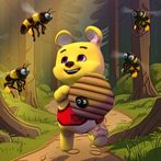 Winnie the bear. Honey Run.