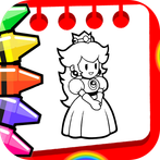Princess Peach Coloring Book