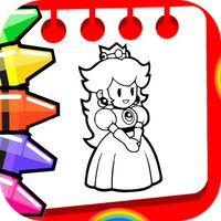Princess Peach Coloring Book