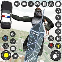 Fly Gorilla City Attack Game