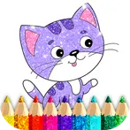 Kids Coloring Game Glitter