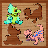 wood block puzzle Dinosaurs