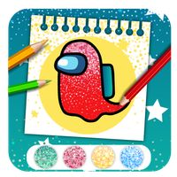 Glitter Among us Coloring Book