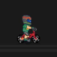 Pixel Mountain Biker