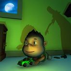 Baby in Dark Haunted House