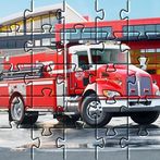 Fire Truck Jigsaw Puzzle Games
