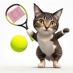 Cat Tennis Meme Game