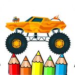 coloring big monster truck