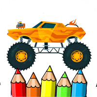 coloring big monster truck
