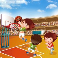 Basketball trick shot game