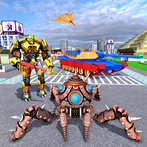 Spider Robots Transformer 3D
