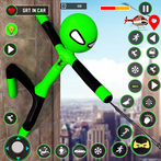 Super Stickman Rope Hero 3D