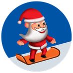 Santa Skater Jump